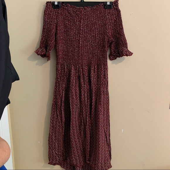 Midi Floral Smocked Dress - Picture 2 of 4